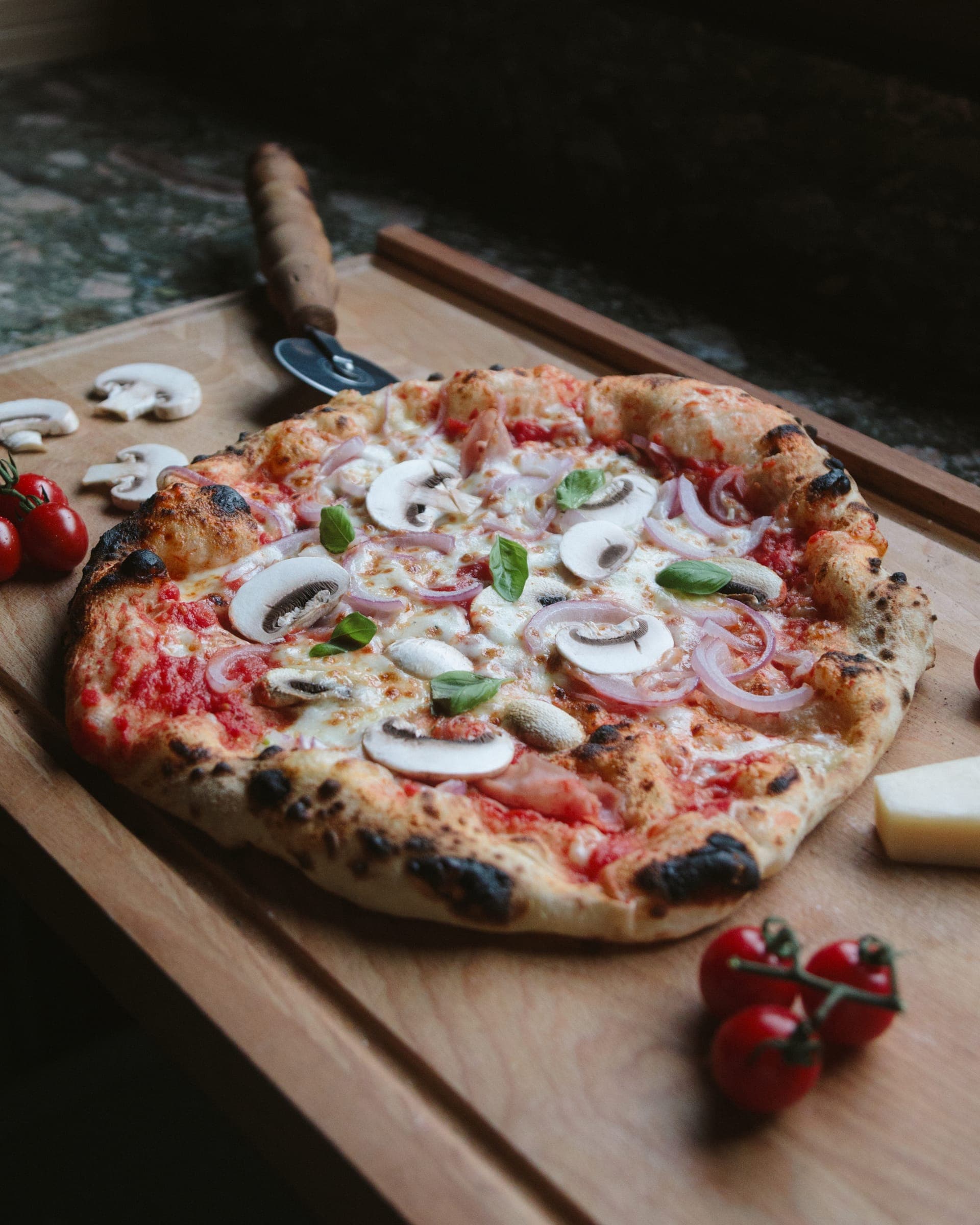 Shrooms With A View Pizza